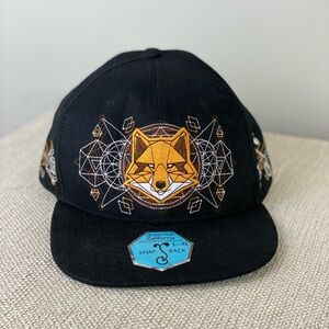 Grassroots California Black Ben Fox Snap Back limited edition embroidered hat XL